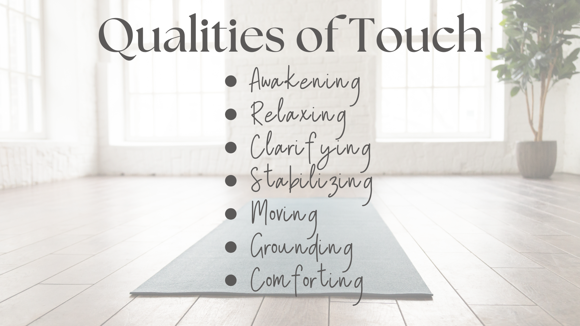 Master Classroom Yoga Touch Techniques Now!